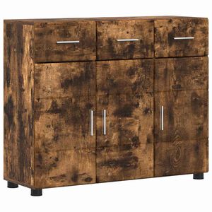 vidaXL Credenza con lo scaffale FLORIN Rovere fum&eacute; 88,5 x 30,5 x 73 cm