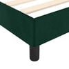 vidaXL Giroletto senza Materasso Verde Scuro 120x190 cm Velluto