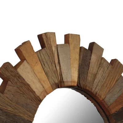 vidaXL Specchio da Parete in Legno Massello di Recupero 70 cm