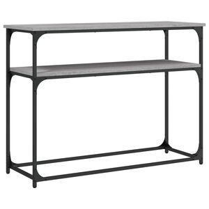 vidaXL Tavolino Consolle Grigio Sonoma 100x35,5x75cm Legno Multistrato