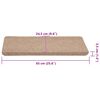 vidaXL Tappetini Autoadesivi per Scale 30 pz Beige 65x24,5x3,5 cm