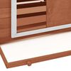 vidaXL Pollaio Moka e Bianco 150x96x110 cm Legno Massello di Abete