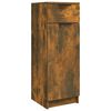 vidaXL Armadietto Bagno Rovere Fumo 32x34x90 cm in Legno Multistrato