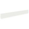 vidaXL Bordura per Prato 10 pz 103 x 15 cm Acciaio Bianco