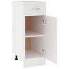vidaXL Armadio con Cassetto “Lyon” Bianco 30x46x81,5 cm