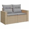 vidaXL Set Divano da Giardino con cuscino 8 pcs beige e grigio chiaro