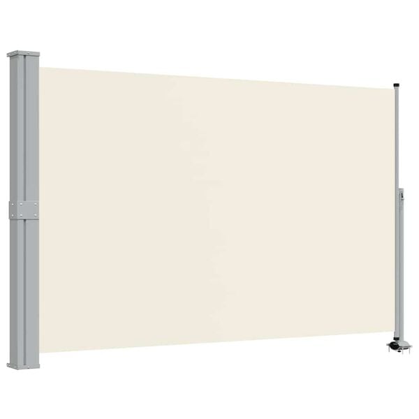 vidaXL Tenda da Sole Laterale Retrattile 160 x 300 cm Crema