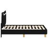 vidaXL Struttura letto per bambini con testata Nero 70 x 140 cm