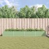 vidaXL Fioriera Verde Pastello 195 x 100 x 45 cm Acciaio zincato