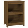 vidaXL Libreria Marrone ambra 50x35x68 cm in Legno Massello di Pino