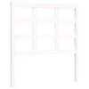 vidaXL Giroletto con Testiera Bianco 100x200 cm in Legno Massello
