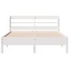 vidaXL Letto senza Materasso Bianco 135x190 cm Legno Massello di Pino