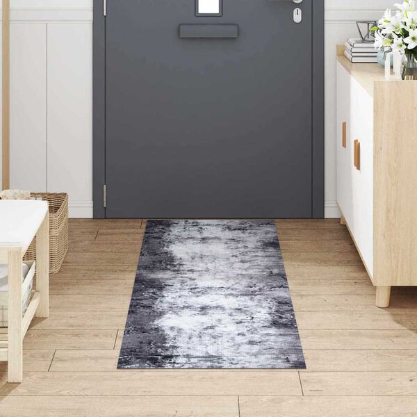vidaXL Tappeto da Cucina Grigio 180 x 60 cm Velluto