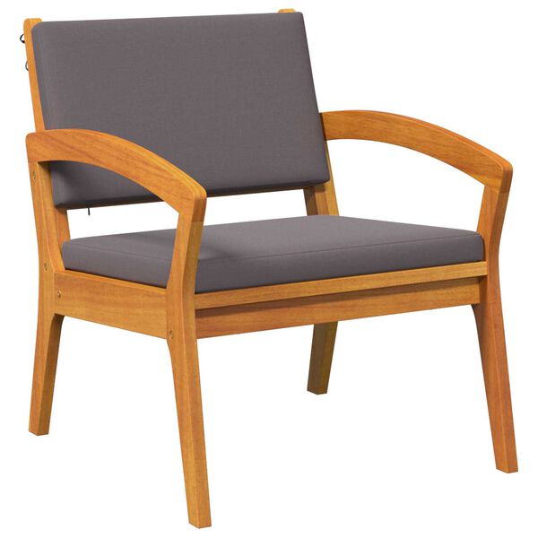 vidaXL Sedia da Giardino 2 pcs Marrone Legno massello di acacia