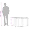 vidaXL Baule da giardino verde 109x67x65 cm