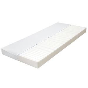 vidaXL Materasso 90x200 cm 7 Zone Schiuma di Poliuretano 10 cm H2 H3