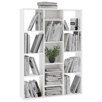 vidaXL Libreria/Divisorio Bianco 100x24x140 cm in Legno Multistrato