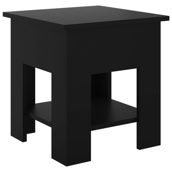 vidaXL Tavolino da Salotto Nero 40x40x42 cm in Legno Multistrato