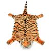 vidaXL Tappeto di Peluche a Forma di Tigre 144 cm Marrone