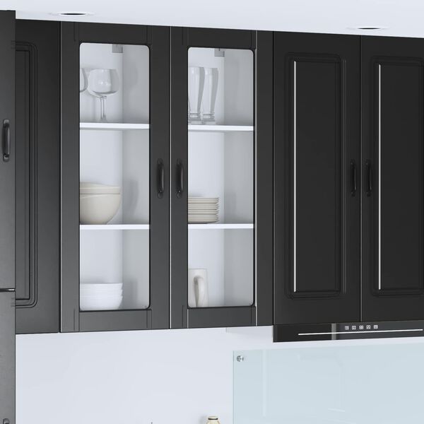 vidaXL Mobile da cucina Nero 40 x 31 x 100 cm Legno multistrato