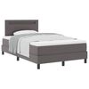 vidaXL Struttura letto con materasso con materasso Grigio 120 x 190 cm