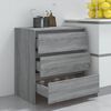 vidaXL Credenza Grigio Sonoma 70x41x75 cm in Truciolato