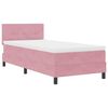 vidaXL Letto a molle con materasso Rosa 80 x 200 cm Velluto