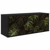 vidaXL Mobile TV da Parete ELBURG 102 x 33 x 40 cm Rovere Nero