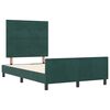 vidaXL Letto a molle con testiera Verde Scuro 120 x 190 cm Velluto