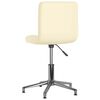 vidaXL Sedia da Pranzo Girevole Crema in Similpelle