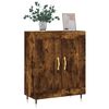 vidaXL Credenza Rovere Fumo 69,5x34x90 cm in Legno Multistrato