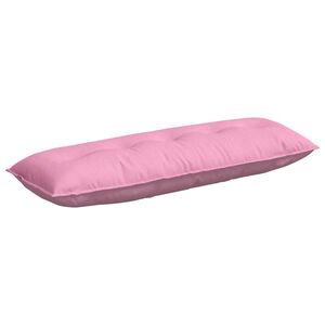 vidaXL Cuscino per Schiena Rosa 140 x 19 x 50 cm Tessuto