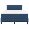 vidaXL Letto a molle con materasso con led Blu 120 x 190 cm Tessuto