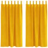 vidaXL Tende oscuranti 2 pcs Giallo senape 140 x 175 cm Velluto