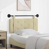vidaXL Testata appesa Montaggio a parete Crema 100 cm Pelle Sintetica