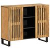 vidaXL Credenza 90x34x75 cm in Legno Massello di Mango Grezzo