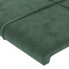 vidaXL Giroletto a Molle con Materasso Verde Scuro 160x200 cm Velluto