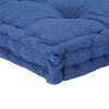 vidaXL Cuscino per Pallet e Pavimento in Cotone 120x80x10 cm Blu Chiaro