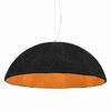 vidaXL Lampada a Sospensione Nera e Oro &Oslash;70 cm E27
