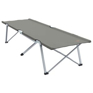 vidaXL Letto da campeggio pieghevole Grigio 194 x 62,5 x 42,5 cm