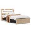vidaXL Giroletto con Testiera 75x190 cm in Legno Massello di Pino