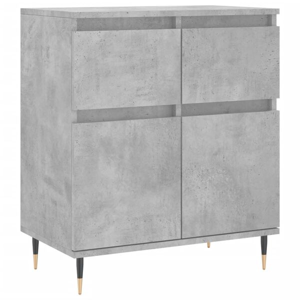 vidaXL Credenza Grigio Cemento 60x35x70 cm in Legno Multistrato
