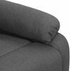 vidaXL Poltrona Alzapersona Massaggiante in Tessuto Grigio Scuro