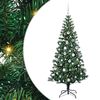 vidaXL Albero di Natale artificiale con luci integrate Verde 180 cm