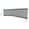 Bo-Camp Paravento con Finestra Season 500x140 cm Grigio e Antracite