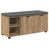 vidaXL Panca per ingresso Rovere Artigianale 100 x 38 x 46 cm