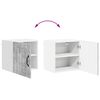 vidaXL Mobile da cucina Lucca 2 pcs Grigio cemento 40 x 31 x 40 cm