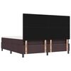 vidaXL Letto a molle con materasso Marrone Scuro 180 x 200 cm Tessuto