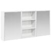 vidaXL Set di Armadi da Bagno con lo scaffale 3 pcs 126 x 16 x 62.5 cm