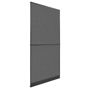 vidaXL Schermo Insetti a Battente Antracite e Nero 100 x 215 cm